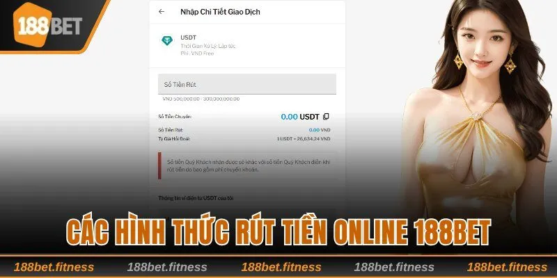 Sự tìm hiểu về các hình thức rút tiền online tại 188bet.
