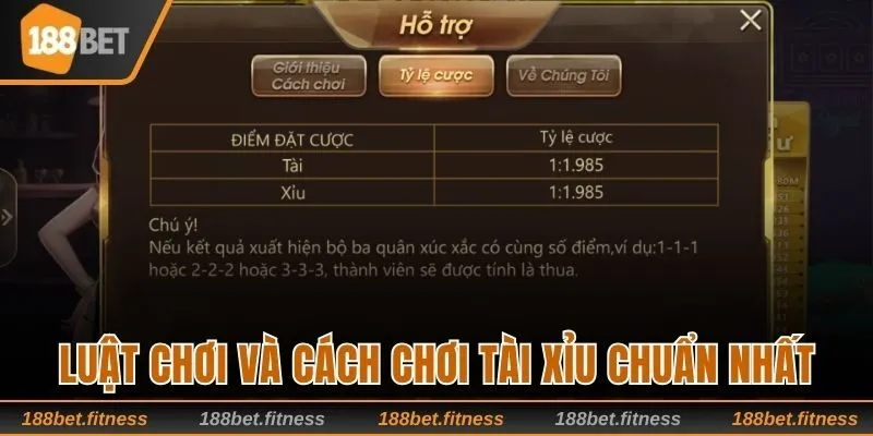 Luật chơi và cách thức chơi Tài Xỉu chuẩn xác nhất