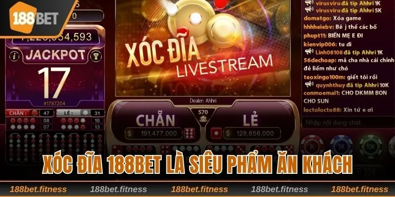 Xóc Đĩa 188bet là món ăn tinh thần được nhiều người chơi ưa chuộng trên nền tảng này. Các thành viên chỉ cần chọn giữa hai cửa cược chính là \